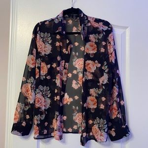 💕 • Sheer Floral Blouse
